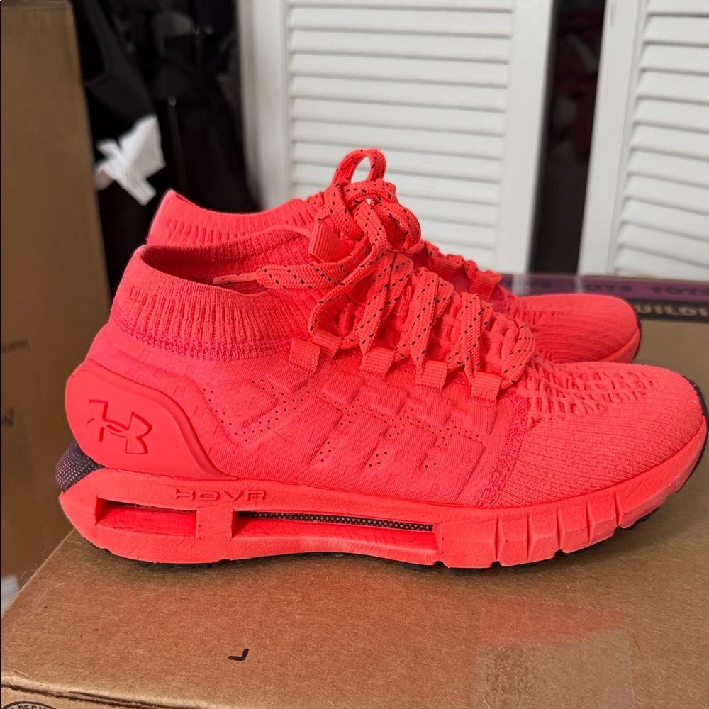 Under Armour Bright Coral Knit Sneakers